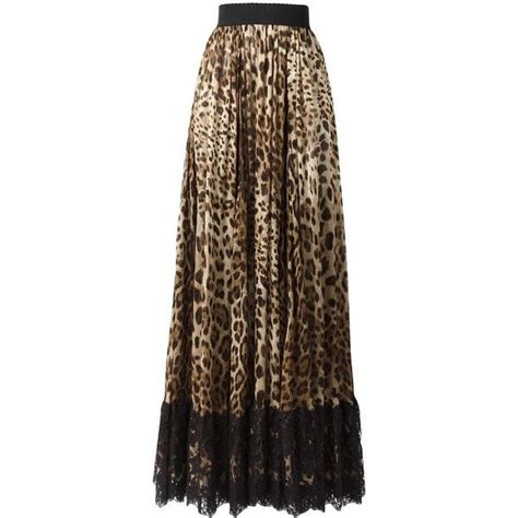 dolce gabbana leopard skirt|dolce gabbana long skirt.